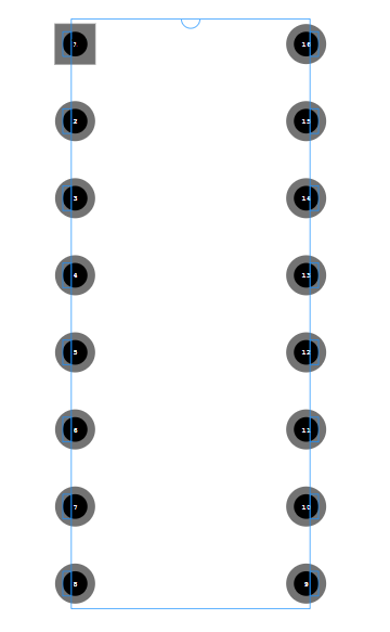 max232 dip footprint